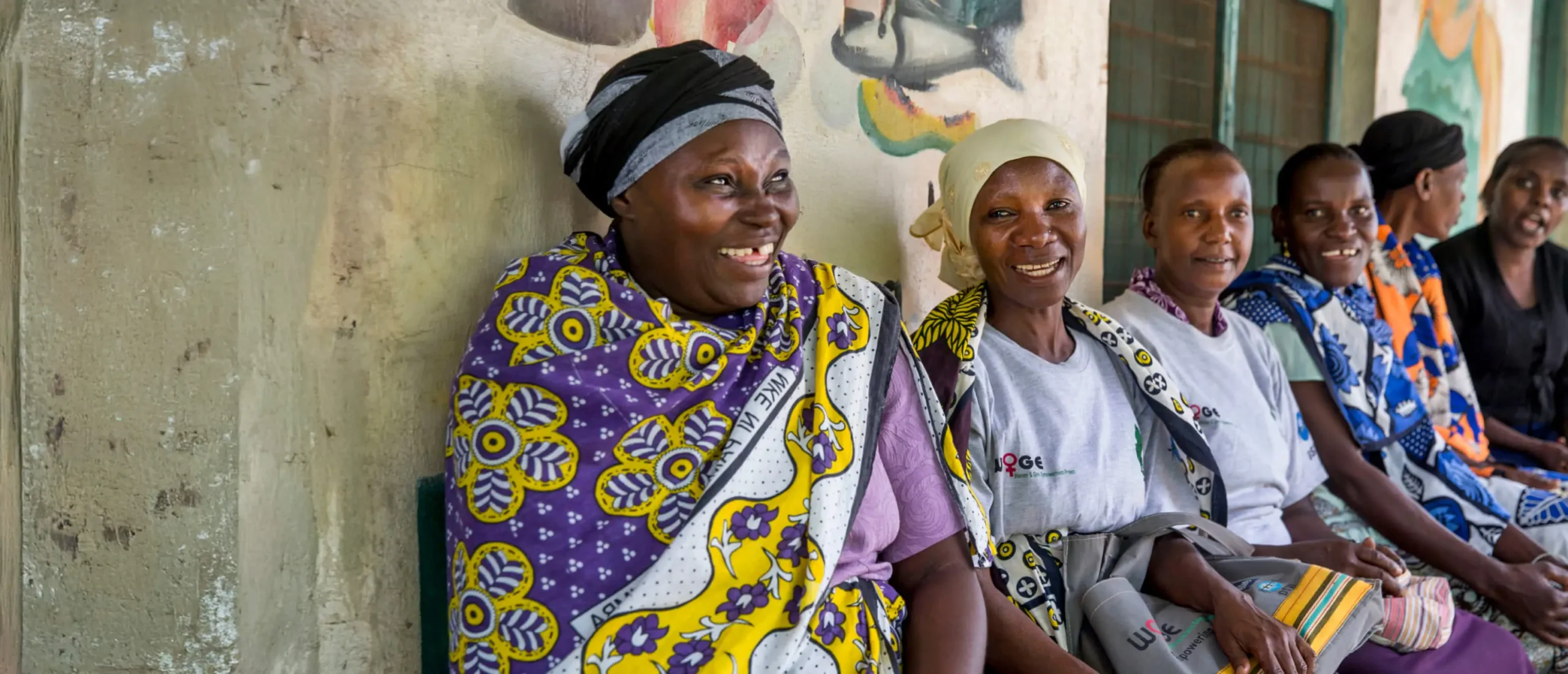 A group of women smiling